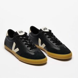 Veja Women’s Black and White Sneakers with Tan Soles